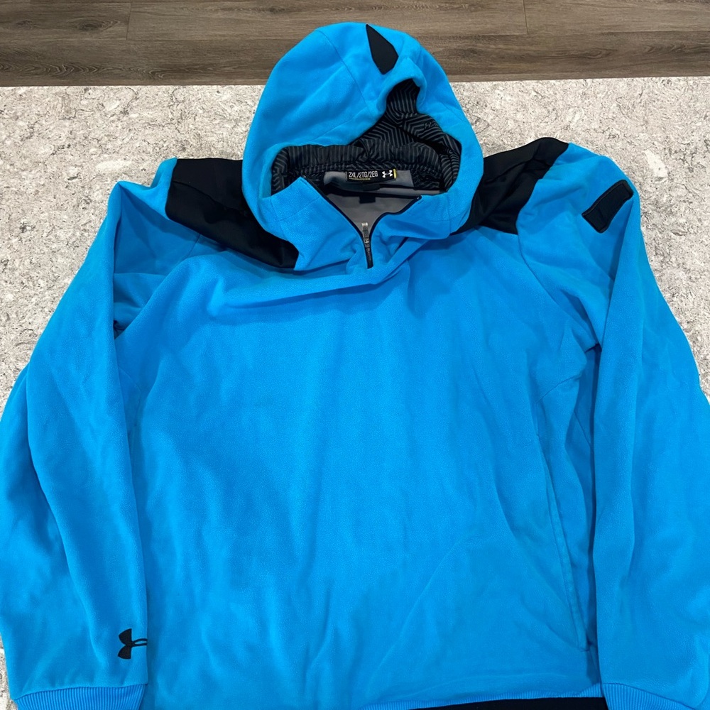 Under Armour Cold Gear Loose Electric Blue Fleece Jacket-XXL